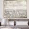 Designart - Gray Abstract Watercolor - Contemporary Canvas in Gold Frame